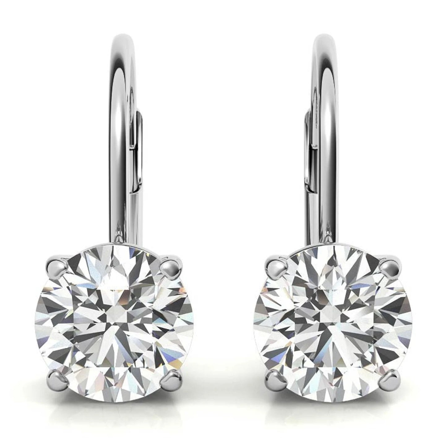 Moissanite Dangle Earrings