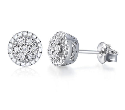 Cluster Moissanite Stud Earrings