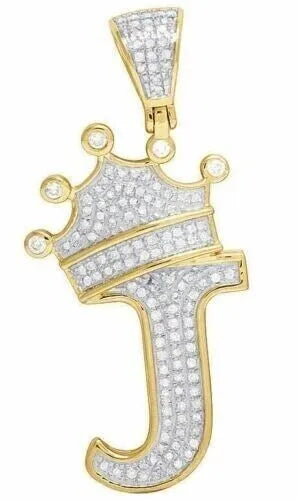 Moissanite J Initial Pendant