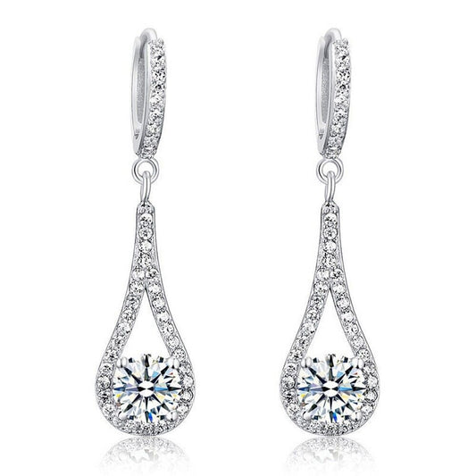 Moissanite Drop Dangle Earrings