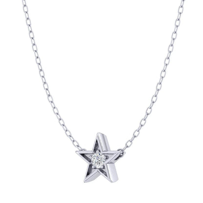 Moissanite Star Pendant Necklace