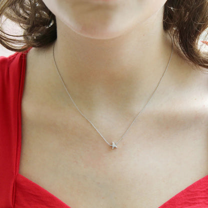 Moissanite Star Pendant Necklace