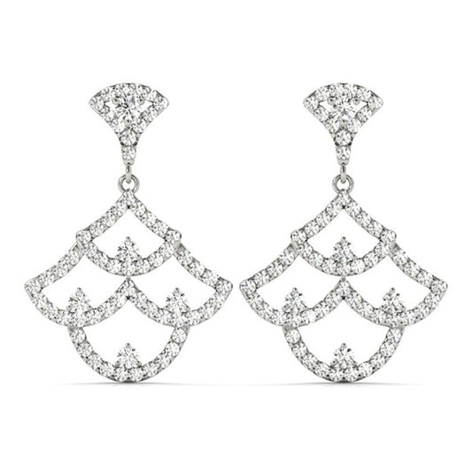 Moissanite Dangle Drop Earrings