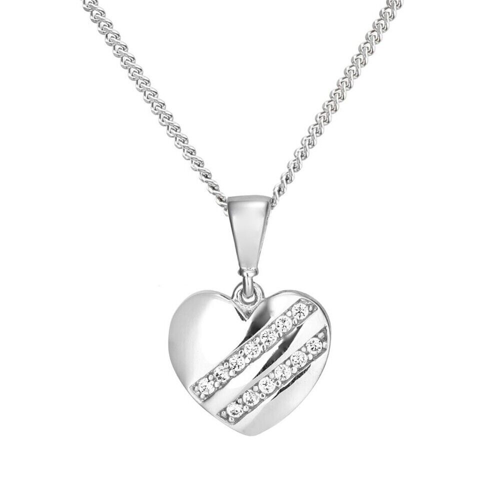 Heart Pendant Necklace 925 Silver