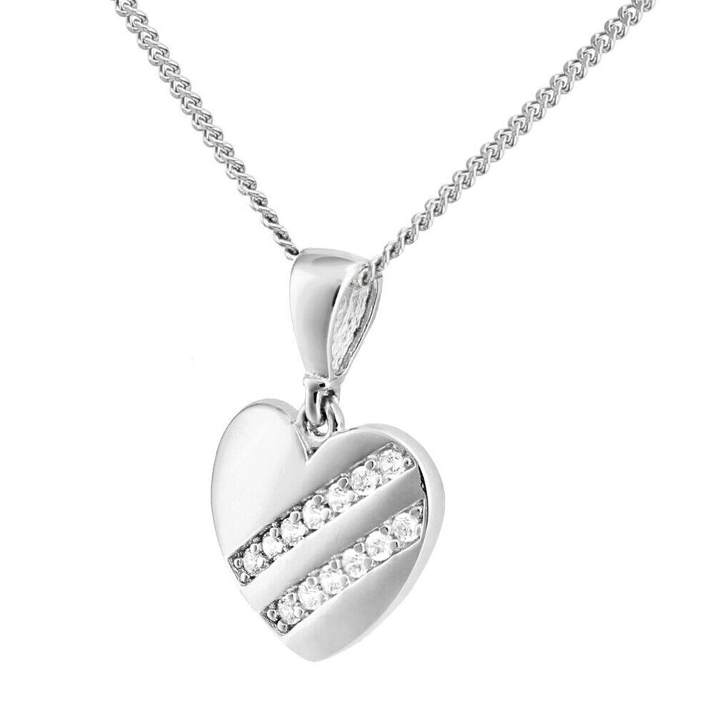 Heart Pendant Necklace 925 Silver