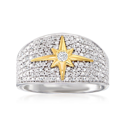 1.00 CT Moissanite Star Band Women Ring