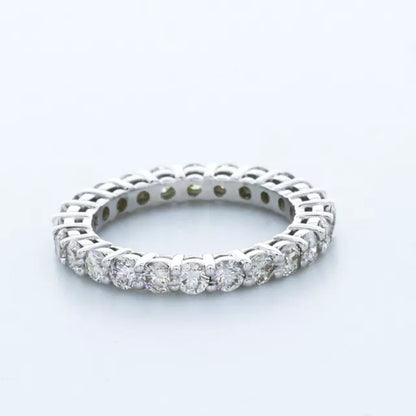 Round Cut White Diamonds Eternity Ring