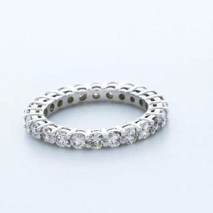 Round Cut White Diamonds Eternity Ring