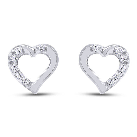 Heart Shape Stud Earrings