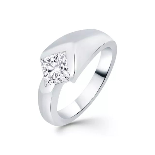2Ct Princess Cut Lab Created Diamond Women Engagement Ring