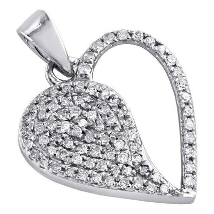 Moissanite Heart Shape Necklace 18"