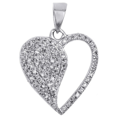 Moissanite Heart Shape Necklace 18"