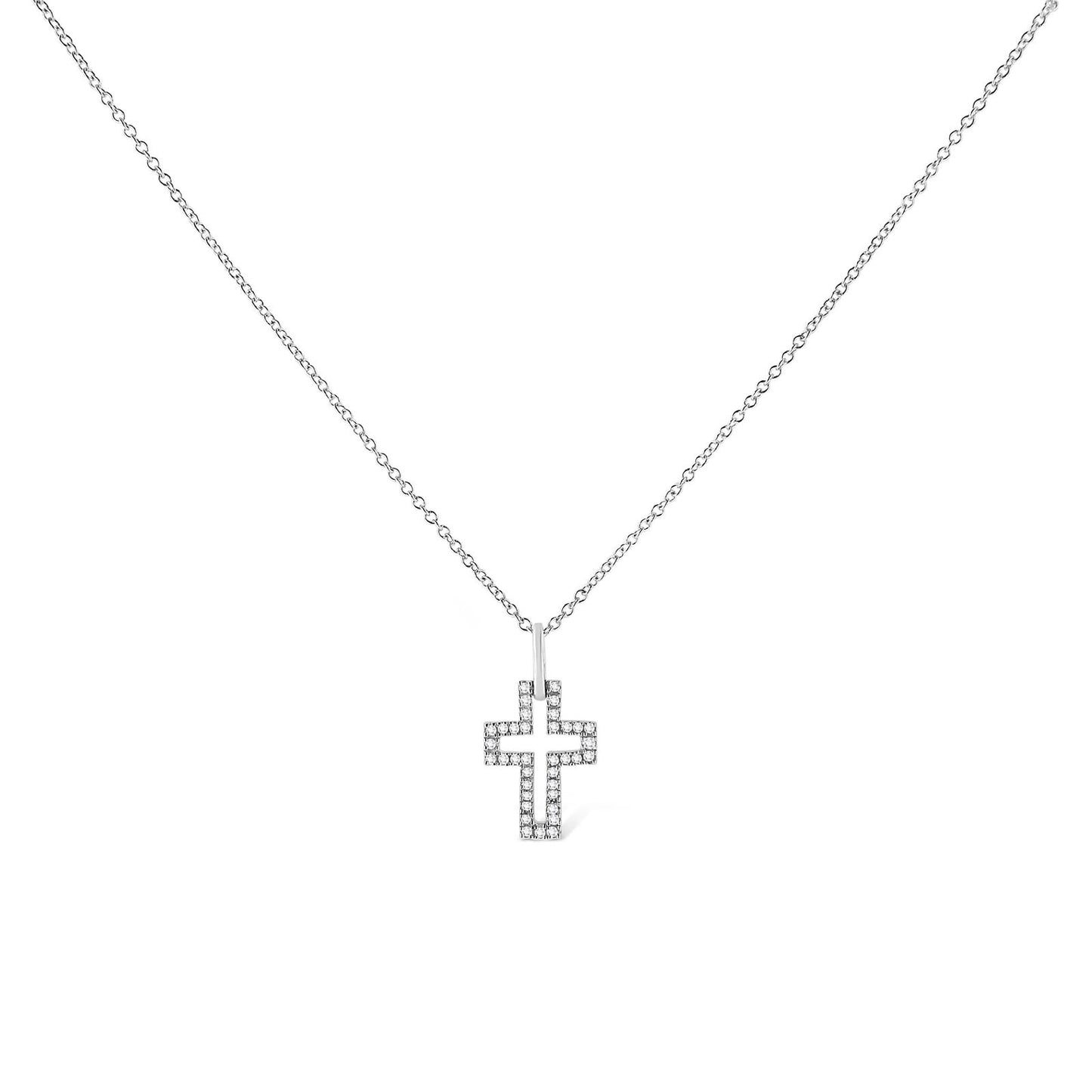 0.25 CT Moissanite Cross Pendant