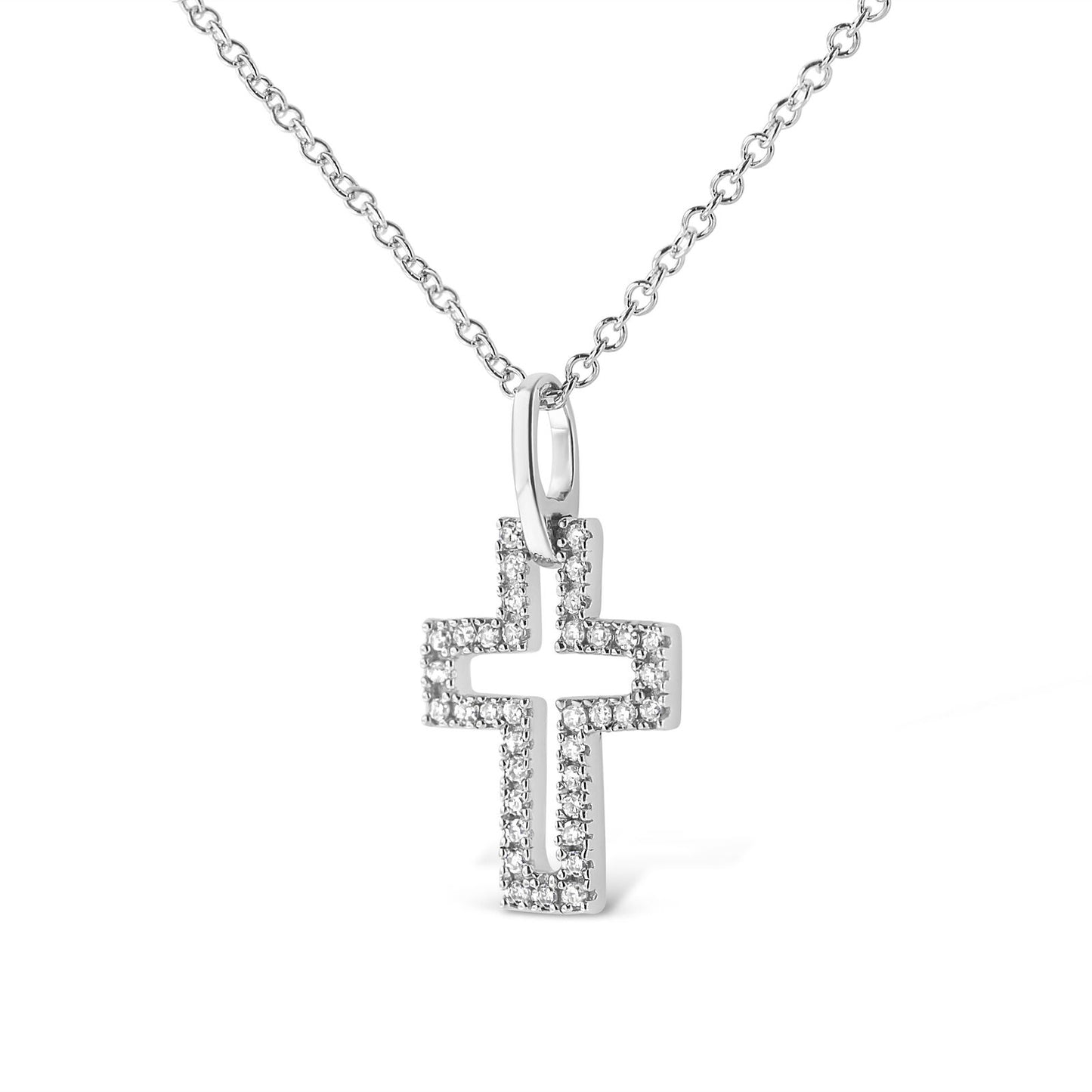 0.25 CT Moissanite Cross Pendant