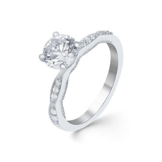 Women's Solitaire W/Accents Ring