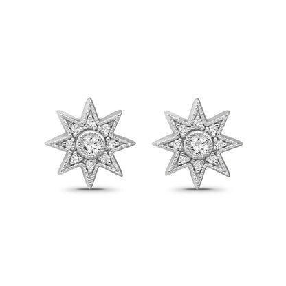 0.20 CT Moissanite Star Stud Earrings