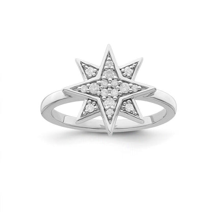 0.15 CT Moissanite Women Star Ring