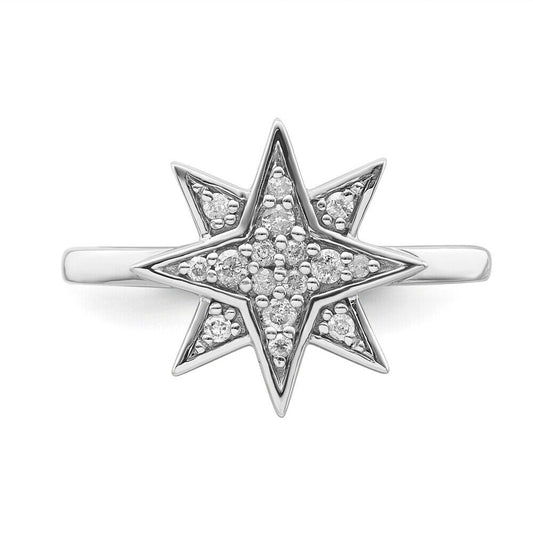 0.15 CT Moissanite Women Star Ring