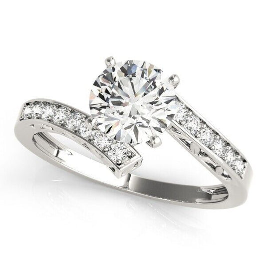 Moissanite White Gold Women's Ring