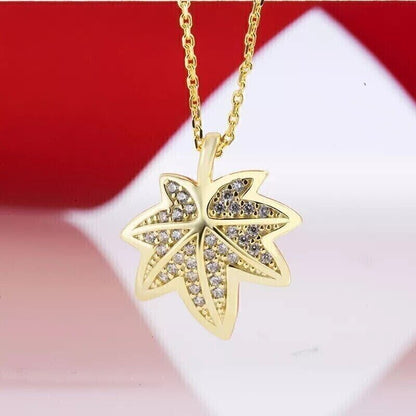 Moissanite Women's Leaf Pendant