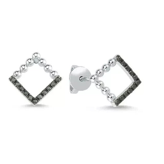 Black Diamond Women's Stud Earrings