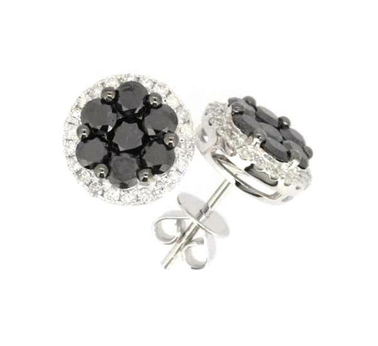 Silver Lab-Created Diamond Stud Earrings