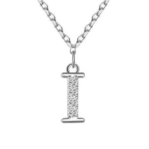 Initial "I" Letter Pendant